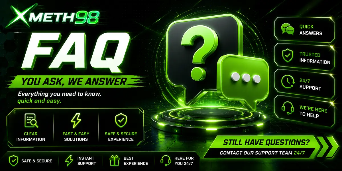 XMETH98 games promotions and rewards FAQ