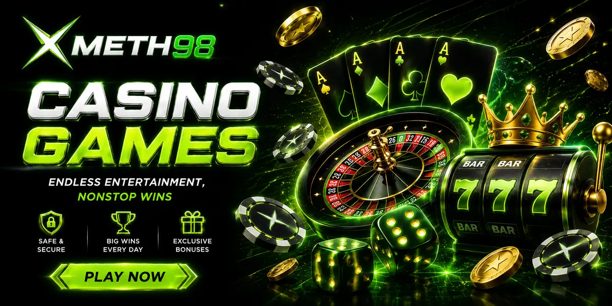 XMETH98 casino games and rewards