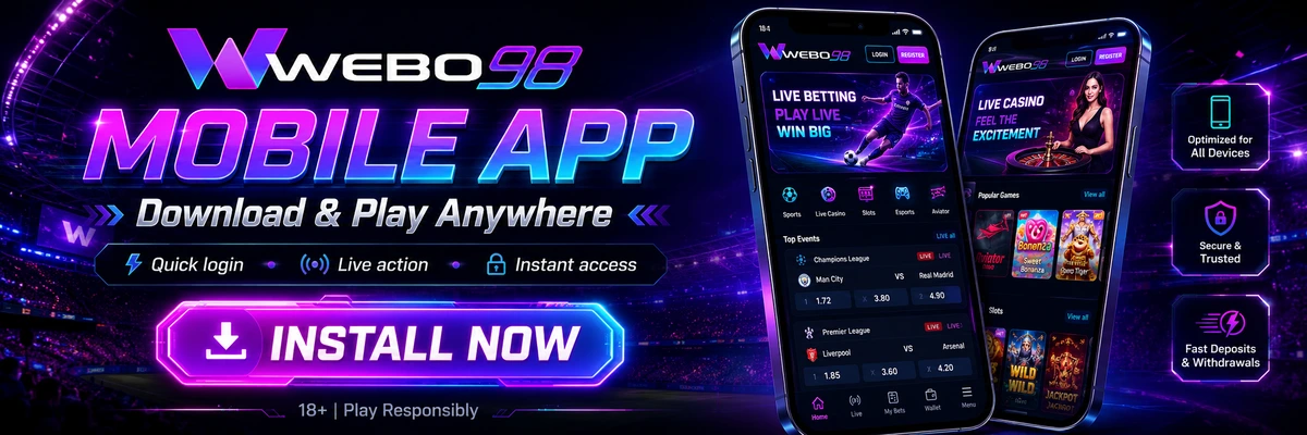 WEBO98 mobile app access on Android and iOS
