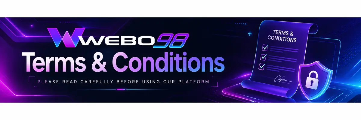 WEBO98 responsible play and platform terms