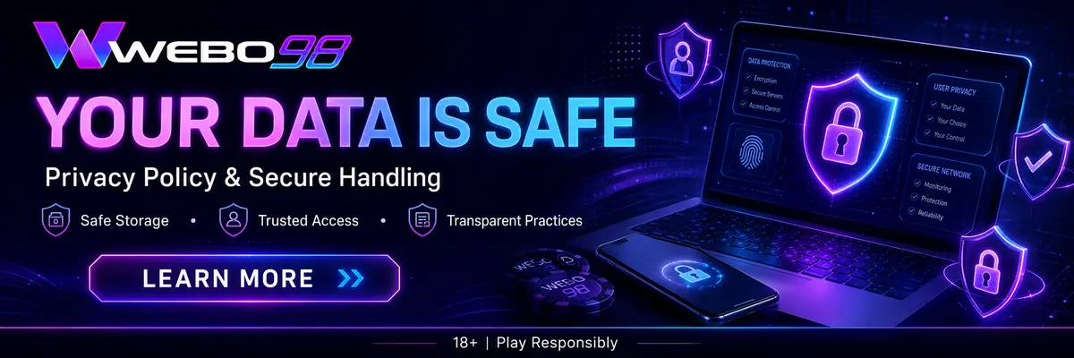 WEBO98 Privacy Policy and account security
