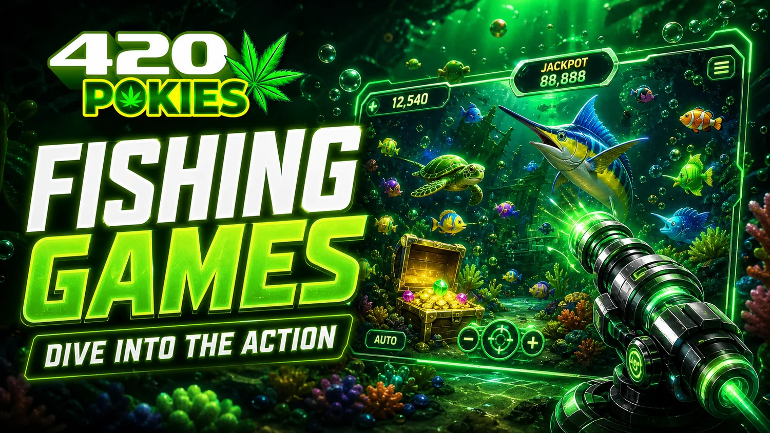 Online arcade-style fishing games